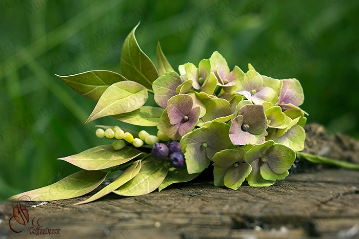 Гортензия из зефирного фоамирана цветы из фоамирана